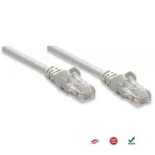 PatchCord 100% miedź Intellinet Cat.6 UTP, 0,5m, szary