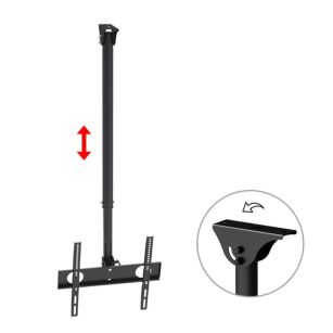 Uchwyt do telewizora sufitowy Maclean MC-631 32-65" 50kg czarny max VESA 400x400
