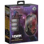 Mysz przewodowa Defender VENOM GM-640L 3200dpi Gaming 8P + GRA - 2