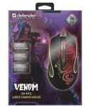 Mysz przewodowa Defender VENOM GM-640L 3200dpi Gaming 8P + GRA - 3