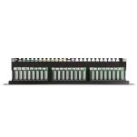 Patch panel 19'' Netrack 24-porty kat. 6 FTP,  z półką - 5