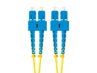 Patchcord światłowodowy Lanberg SM SC/UPC-SC/UPC DUPLEX 3.0mm LSZH G657A1 2m żółty - 2