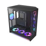 Obudowa NZXT H9 Flow RGB+ (2025) Midi Tower z oknem czarna - 4