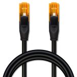 Kabel Patchcord Qoltec UTP | CAT6 | 2 x RJ-45 | High speed 1Gb/s | Pozłacane styki | 10m | Czarny - 6