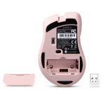 Mysz bezprzewodowa Perixx PERIMICE-621 optyczna 1600dpi 2.4 GHz, różowa, silent, cicha, bezklikowa - 3