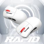 Mysz bezprzewodowa Monka RAPID optyczna 12000dpi 2.4 GHz + Bluetooth biała AKUMULATOR 6 przycisków gaming - 14