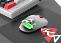 Mysz bezprzewodowa Monka RAPID optyczna 12000dpi 2.4 GHz + Bluetooth biała AKUMULATOR 6 przycisków gaming - 9