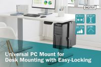 Uchwyt DIGITUS do montażu PC pod biurkiem z mechanizmem Easy-Locking - 6