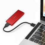 Obudowa/kieszeń Qoltec na dysk M.2 SSD | SATA | NGFF | USB 3.0 | Super speed 5Gb/s | 2TB | Czerwony - 3