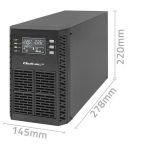 Zasilacz awaryjny UPS Qoltec 1kVA | 1000W | Power Factor 1.0 | LCD | EPO | USB | On-line - 11