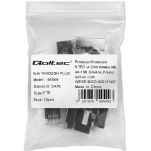 Wtyk QOLTEC przelotowy złącze RJ45 | CAT6 | FTP | Pass Through | Pozłacane styki | 10 sztuk - 3