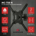 Uchwyt do telewizora lub monitora Maclean MC-758 N 23-65