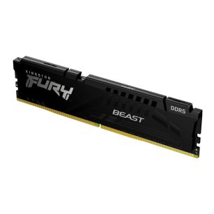 Pamięć DDR5 Kingston FURY Beast 16GB (1x16GB) 5200MHz CL40 1,25V Czarna