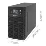 Zasilacz awaryjny UPS Qoltec 3kVA | 3000W | Power Factor 1.0 | LCD | EPO | USB | On-line - 10