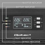 Zasilacz awaryjny UPS Qoltec 3kVA | 3000W | Power Factor 1.0 | LCD | EPO | USB | On-line - 9