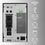Zasilacz awaryjny UPS Qoltec 3kVA | 3000W | Power Factor 1.0 | LCD | EPO | USB | On-line - 6