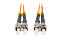 Patchcord światłowodowy Lanberg MM ST/UPC-ST/UPC DUPLEX 3.0MM OM2 50/125 LSZH 15m pomarańczowy - 3