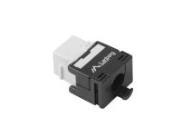 Moduł Keystone Lanberg gniazdo RJ45 -> LSA beznarzędziowy UTP kat.6a 180° do puszki montażowej - 2