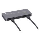 Przełącznik KVM Techly USB-C 2x1 / DisplayPort 1.4 Video 8K - 5