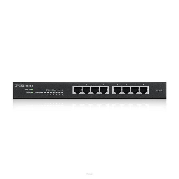 Switch zarządzalny Zyxel GS1915-8 8x1GbE
