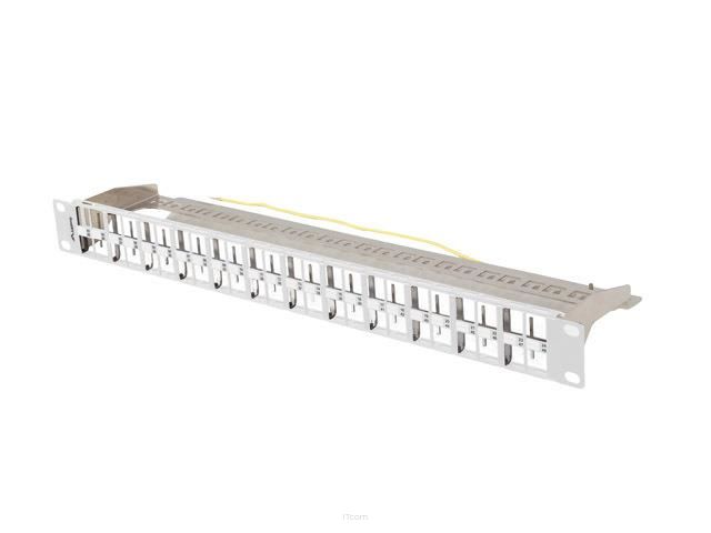 Patch panel pusty Lanberg PPKS-1248-S 24 port 1U 19