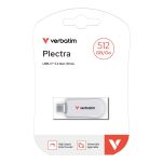Pendrive Verbatim Plectra 512GB USB-C 3.0 White - 4