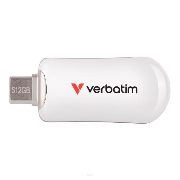 Pendrive Verbatim Plectra 512GB USB-C 3.0 White