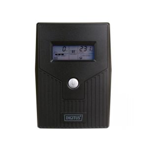 Zasilacz awaryjny UPS DIGITUS Line-Ineractive LCD BASIC, 800VA/480W, 1x12V/9Ah, AVR, 2x Schuko CEE 7/3