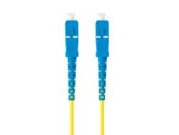 Patchcord światłowodowy Lanberg SM SC/UPC-SC/UPC SIMPLEX 3.0mm LSZH G657A1 5m żółty - 2
