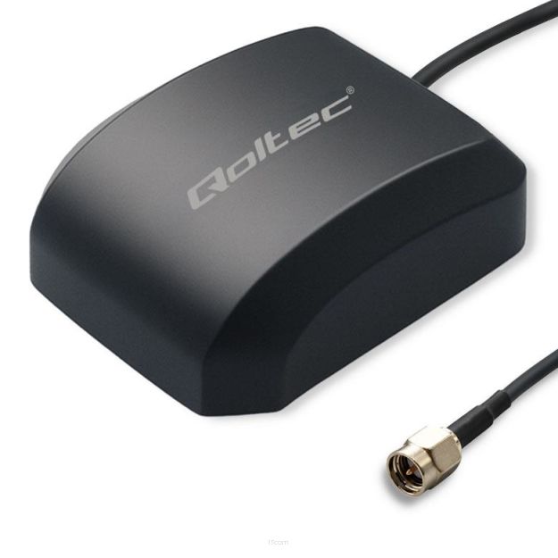 Antena GPS Qoltec GLONASS z podstawą magnetyczną | dookólna | 28dBi | SMA
