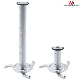 Uchwyt sufitowy Maclean MC-517 S do projektora 80-980mm 10kg srebrny