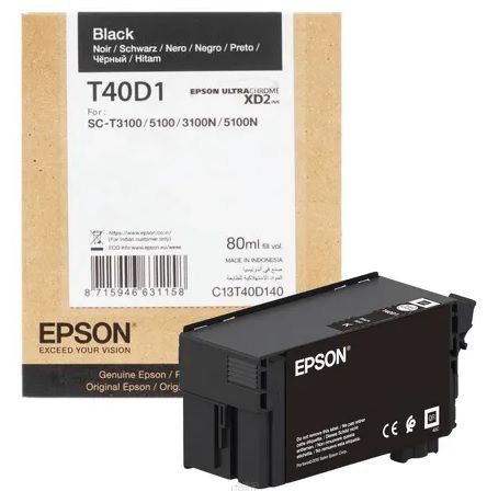 EPSON tusz UltraChrome XD2 Black T40D140(80ml)