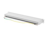 Patch panel Lanberg 24 port 1U kat.6A ekranowany szary - 6