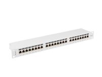 Patch panel Lanberg 24 port 1U kat.6A ekranowany szary - 3