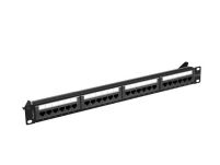 Patch panel Lanberg 24 port 1U kat.6A czarny - 3