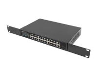 Switch niezarządzalny Lanberg 24x 1Gb PoE+/2x Gb 2x SFP Rack 19