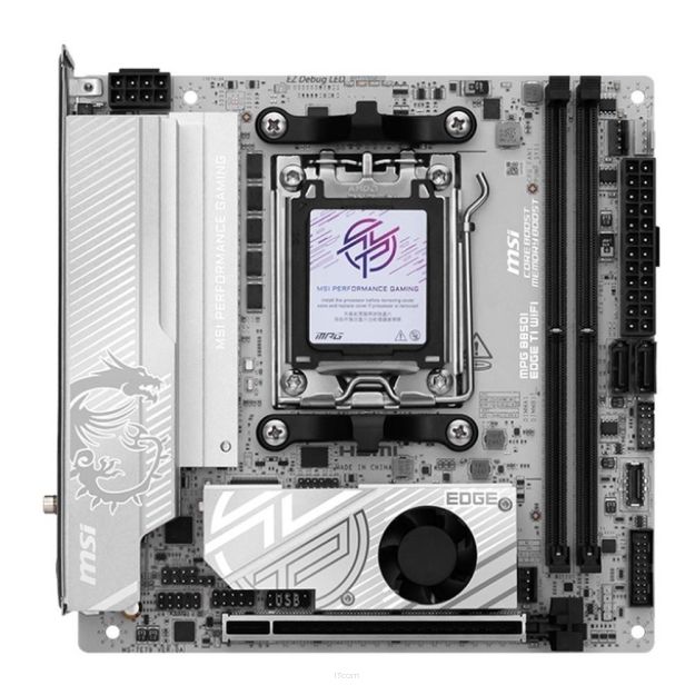 Płyta MSI MPG B850I EDGE TI WIFI /AMD B850/DDR5/SATA3/M.2/USB3.2/WiFi/BT/PCIe5.0/AM5/ITX