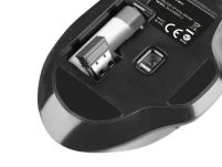 Mysz bezprzewodowa Natec Blackbird 2 optyczna NANO 2.4GHz czarna z cichym klikiem - 5