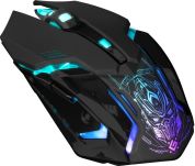 Mysz bezprzewodowa Defender TRIGGER GM-934 optyczna 3200dpi czarna LED AKUMULATOR 6 przycisków Gaming - 4