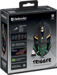 Mysz bezprzewodowa Defender TRIGGER GM-934 optyczna 3200dpi czarna LED AKUMULATOR 6 przycisków Gaming - 3