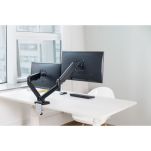 Uchwyt biurkowy 2xLCD/LED Techly 17