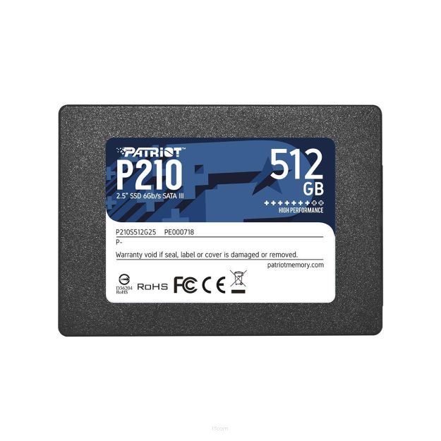 Dysk SSD Patriot P210 512GB 2.5” SATA3 (520/430 MB/s) 7mm