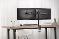 Uchwyt biurkowy podwójny (zacisk) DIGITUS 2xLCD max. 32