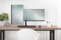 Uchwyt biurkowy podwójny (zacisk) DIGITUS 2xLCD max. 32