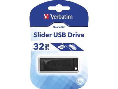 Pendrive Verbatim 32GB Slider USB 2.0