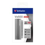 Dysk SSD zewnętrzny Verbatim VX500 2TB USB-C 3.1 aluminium - 3