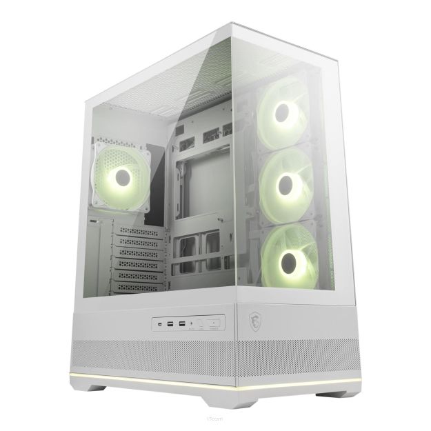 Obudowa MSI MAG PANO 110R PZ WHITE ATX Midi z oknem, bez zasilacza