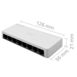 Switch niezarządzalny Qoltec przełącznik sieciowy 8 x port RJ45 | 100Mbps | Fast Ehernet | LAN - 7