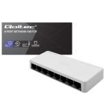 Switch niezarządzalny Qoltec przełącznik sieciowy 8 x port RJ45 | 100Mbps | Fast Ehernet | LAN - 9