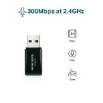 Karta sieciowa bezprzewodowa Mercusys MW300UM N300 USB - 2